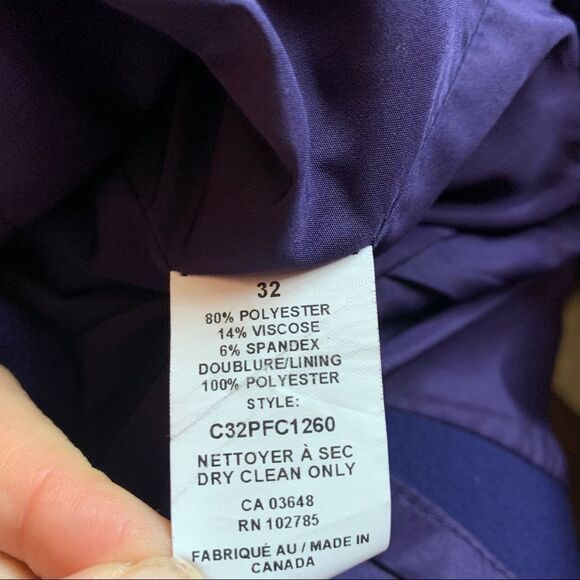 SANDRA Angelozzi purple short sleeve tailored blazer size 32 - Picture 8 of 12